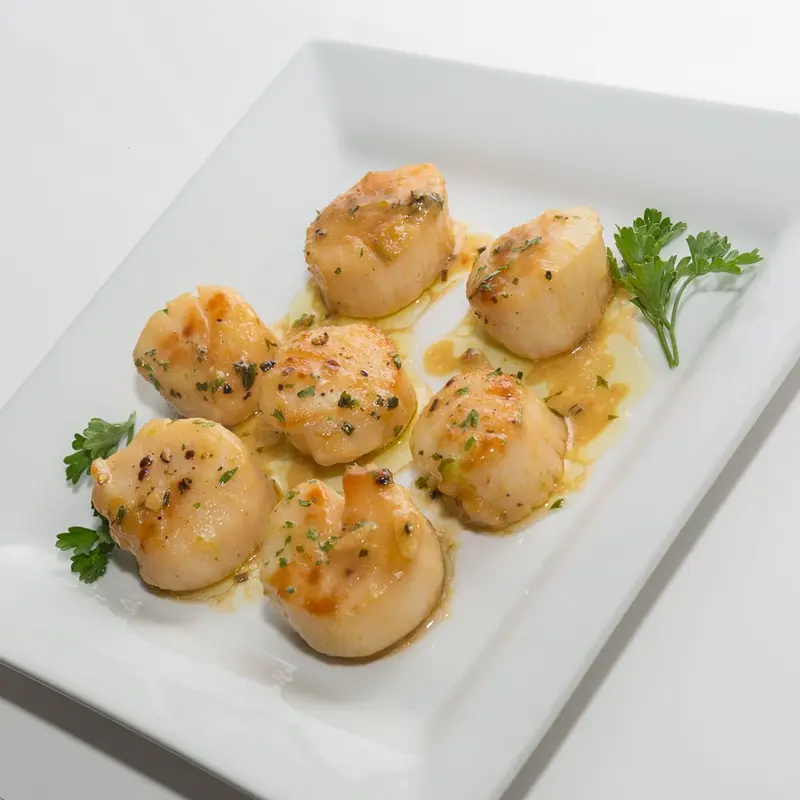 Seared scallops